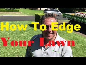 [How To Edge A Lawn] With A Line Trimmer AKA [String Trimmer] [Whipper Snipper] [Weed Whacker]