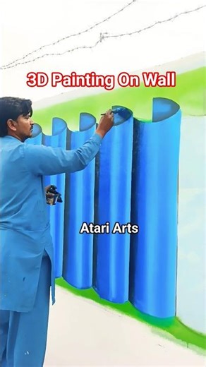 3D Painting On Wall with Oil Paint | atari Arts