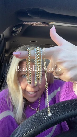 I love this bracelet stack #jewlery #goldbracelet #bracelets #goldbracelets #tiktokshopcreatorpicks