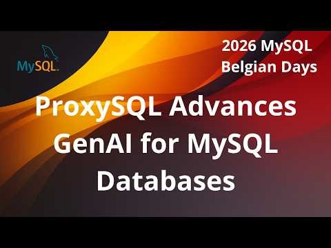 Bringing GenAI to Every MySQL Instance: Insights from ProxySQL