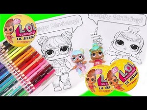 LOL Dolls Speed Coloring ! Toys and Dolls Fun Learning Activities for Children | SWTAD Kids