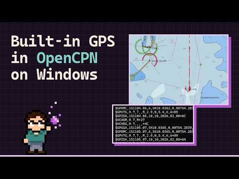 Built-in GPS in OpenCPN on Windows, no USB dongle needed