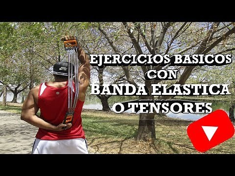BANDA ELÁSTICA O TENSORES EJERCICIOS BÁSICOS CUERPO COMPLETO