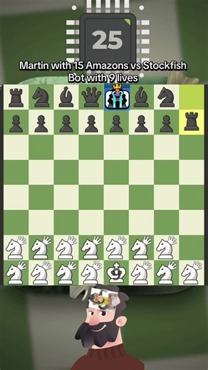 Martin's Amazons Challenge Stockfish in Chess