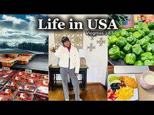 VLOGMAS 3: Days in my life in the USA | living in USA | Cooking ,couple vlog,Grocery shopping