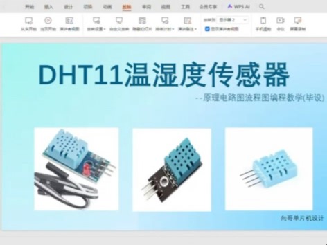 DHT11传感器，电路图，流程图，代码，分析可用于毕业设计和论文写作