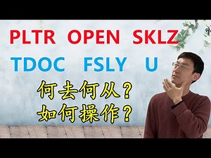 PLTR, OPEN, SKLZ, TDOC, FSLY, U 何去何从？如何操作？