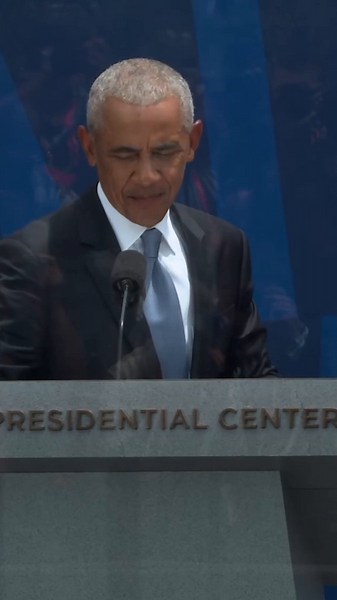 .@BarackObama spoke to what’s best in all of us in his remarks at the Grand Opening of the Obama Presidential Center.