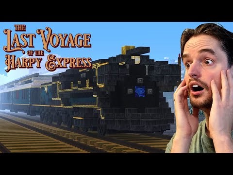 Minecraft Among us op een Trein