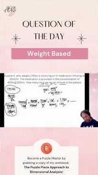 📐💊 Let’s walk through this weight-based IV calculation step by step!