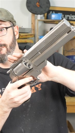 39K views · 1.4K reactions | Years ago, I challenged myself by bringing the anime Trigun's Vash the Stampede revolver into 3D space! I wanted all the revolver parts to work, so I prototyped a few versions and this is the result. Buy the STL files: https://www.punishedprops.com/shop/stampede-revolver/ Here is the full build video: https://youtu.be/rjBg6BuiScY #trigun | Punished Props Academy | Facebook