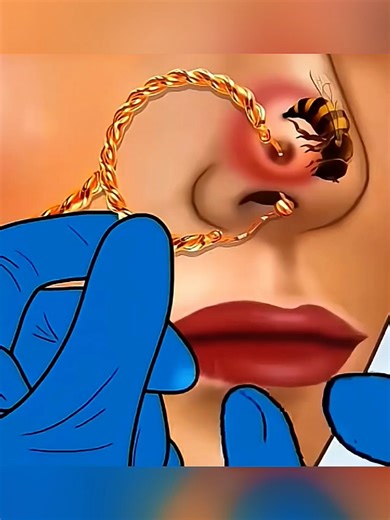 nose cleaning treatment asmr animation #viral #fyp #nose #cleaning #asmr