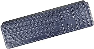 Keyboard Cover for Logitech MX Keys S Wireless-Keyboard/Logitech MX Keys Advanced Wireless-Keyboard/logitech Craft, Ultra Thin Silicone KeyboardProtective Accessories Cover Skin -Clear