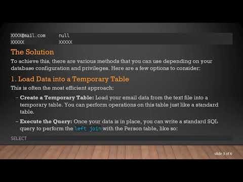 How to Perform a Left Join with Raw String Data in SQL