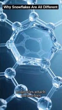 Why snowflakes are all different—tiny changes, crystal growth, and chaos shaped ❄️🔬 #Science #Nature