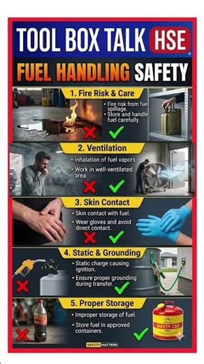 Fuel Handling Safety // Tool Box Talk // Construction Safety