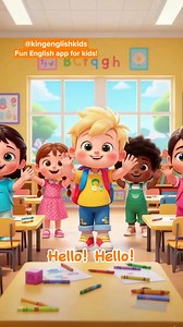 664K views · 11K reactions | Hello song for kids #hello #songforkids #kingenglishkids #cocomelon | King English Kids | Facebook