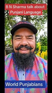 Indian Film star B N Sharma ji comments about PUNJABI language | SR TV Entertainment