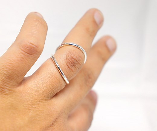 Adjustable Sterling Silver Swan Splint Ring for Arthritis and EDS, Dainty Swan - Etsy