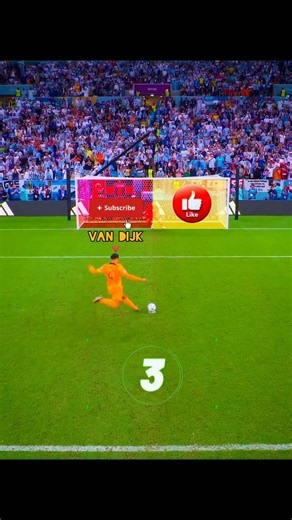 Van Dijk’s Heartbreaking Penalty Miss! 💔⚽ #shorts