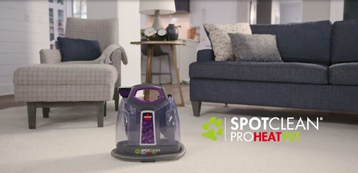BISSELL SpotClean ProHeat Pet Portable Carpet Cleaner 2513W & BISSELL Advanced Pro Oxy Spot & Stain Formula for Portable Spot Cleaners, 32 oz., 2038W