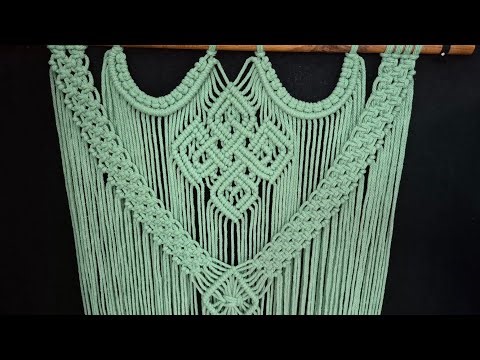 Macramé wall hanging 4mm pure cotton #macramé #macrametutorial #handmade #tutorial #wallhanging