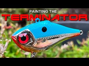 Lure Painting - How to airbrush a shiny chrome lipless crankbait