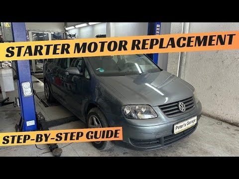 VW Touran 1T 1.6i Starter Motor removal replacement