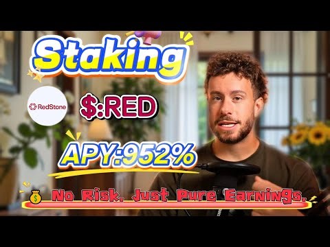 😴 Made $500 While Sleeping! Staking RED (Mining Tutorial) – The Most Stable Project in Crypto! 🔥