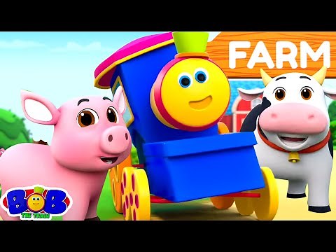 Farmer Bob Lived On A Farm & Animal Sound + More Nursery Rhymes for Kids
