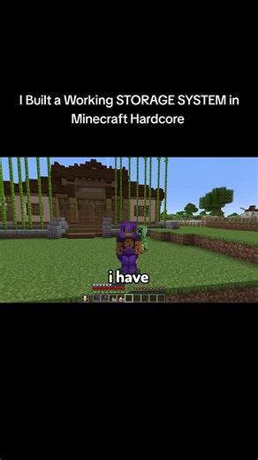 Building an Ultimate Storage System in Minecraft Hardcore