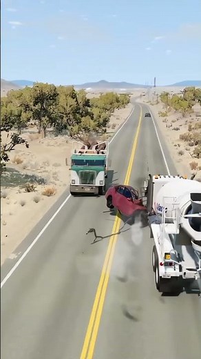 Realistic Highway Car Crashes #246