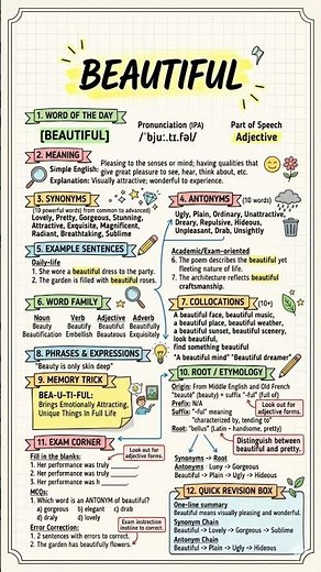 🌸 Beautiful Synonyms | Vocabulary Boost 🌸#learnenglish #easilyspeak #synonyms #vocabulary #WordPower