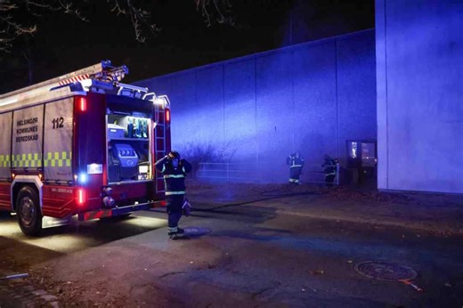 Ild i skakt bag biograf i Helsingør