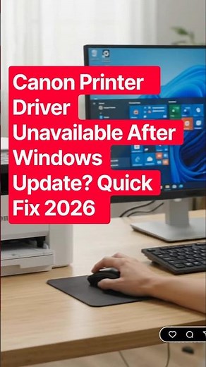 Canon Printer Driver Unavailable After Windows Update? Quick Fix 2026 #canonprinterdriver #canon