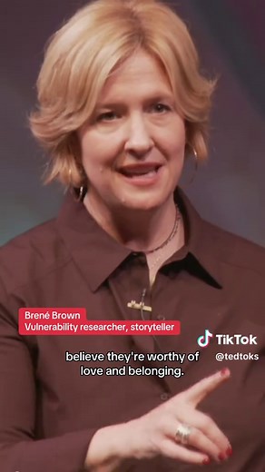Your ability to empathize, belong and love makes you human says researcher @Brené Brown. In her very first TED Talk, she shared this deep insight from her research on human connection plus why vulnerability is the key to unlocking a life of compassion. Visit the 🔗 in our ☣️ to watch her full talk. #brenebrown #vulnerability #connection #expression #empathy #TEDTalk