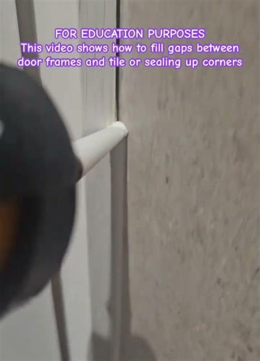 Caulk Door Frames and Tile Gaps #shorts #Caulking #hacks #DIY #InteriorDesign #Renovation #caulker