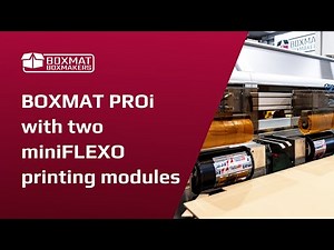 miniFLEXO | Simultaneously working two printing modules for cardboard boxmakers