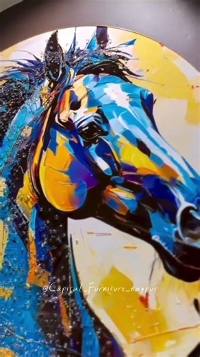 3D Wall Art for Home Décor | Elegant Horse Wall Art for Living Room