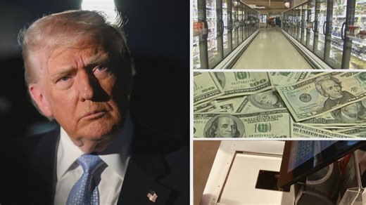 President Trump touts his economic record as recent polls show concerns