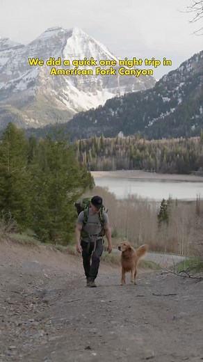 Chris & Nala on Instagram: "First solo backpacking trip with Nala 😊🐶 #dog #hikingwithdogs #dogdad #goldenretriever #ilovemydog"