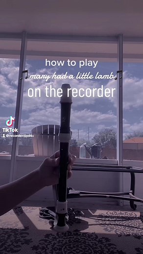 how to play “mary had a little lamb on the #recorder for #beginners! #fyp #foryou