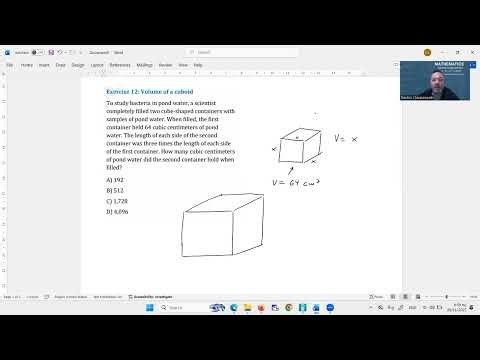 (s4e12) Volume of a cuboid SAT Math solution