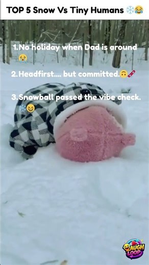 Snow vs Tiny Humans ❄️😂 | Top 5 Funny Moments