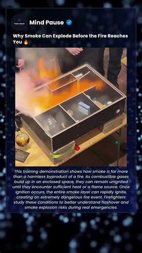 Smoke Can Turn Into Fire in Seconds Under the Right Conditions 🔥