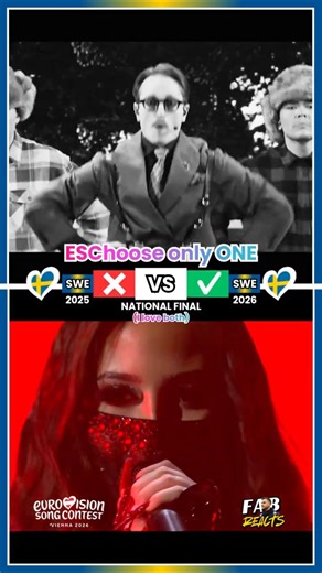 ESC 2025 (KAJ) vs. ESC 2026 (Felicia) | SWEDEN 🇸🇪 | ESC Battles 🎶😍 #eschooseonlyone #esc2026