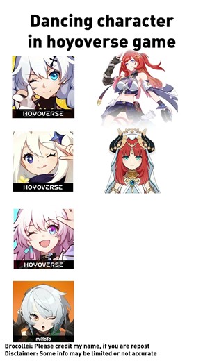 Dancing character in hoyoverse game #shorts #hoyoverse