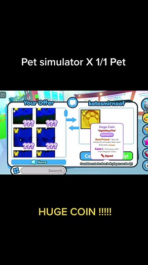 Huge Coin Developer Pet in PET SIM X!!! #petsimulatorx #roblox #petsimx #viral #hugecoinpet #secretpetsimx #titanicagony #hugecoinpetsimx #hugecoinpsx #psx #petsimxupdate #petsimxdoodle #petsimulator #petsimulatorroblox #petsimulatorxupdate #robloxgames #robloxfyp #follow #titanicjollycat #titanicmonkey #fyp #fypシ #hugehatch #petsimxdoodleupdate #petsimxsecret #psxsecret #digito #coylist #bunnnnypoweryt #powermax @bunnnny_zombie