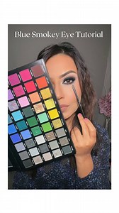 BLUE SMOKEY EYESHADOW TUTORIAL 💙✨ How did I do in the scale of 1-10❓❓ @bperfectcosmetics @staceymariemua - Carnival V Interstellar - The Collection (this was gift from my friend @colorsbyaishaa) @hudabeauty Creamy Kohl Longwear Eye Pencil @kosas Brow Pop Dual-Action Filling and Shaping Easy Eyebrow Pencil and eyebrow gel @tartecosmetics shape tape concealer @limecrimemakeup glitter @amazon lashes @lancomeofficial lash Idole mascara @benefitcosmetics Hoola bronzer @danessamyricksbeauty Colorfix 