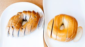 How Panera makes bread-sliced bagels